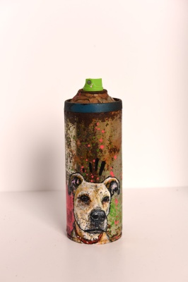 ''Scout'' customised empty spray can by Teddy Baden